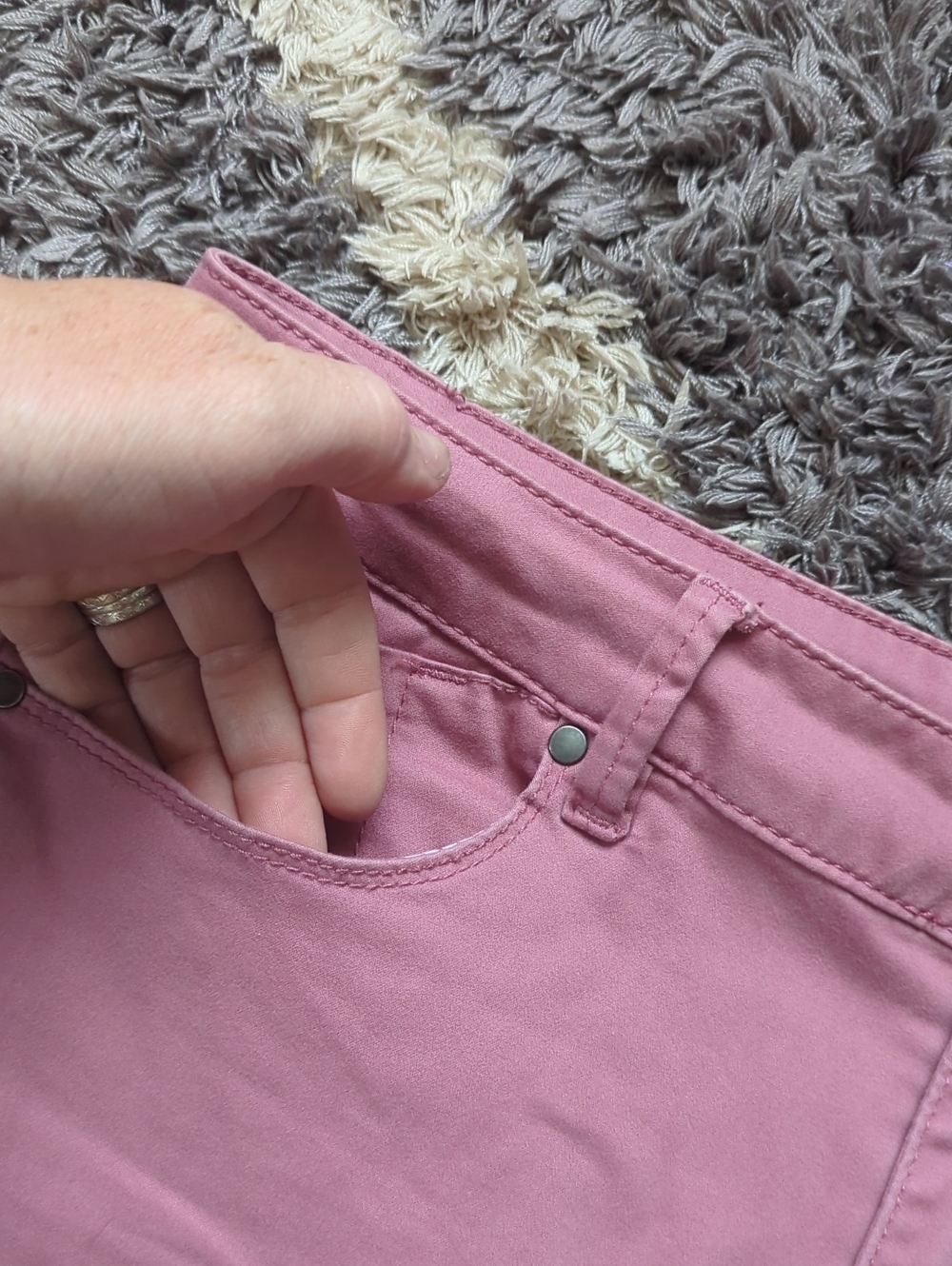 Artisan Ny Women's Mauve Pink Skinny Jeans Stretch Size 10 - Picture 2 of 7